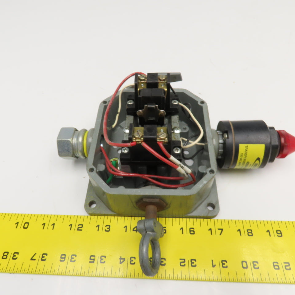 Rees 40500-000 Heavy Duty Cable Pull Switch 600VAC 250VDC W/ Pilot Light