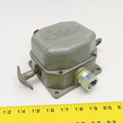 Rees 40500-000 Heavy Duty Cable Pull Switch 600VAC 250VDC W/ Pilot Light