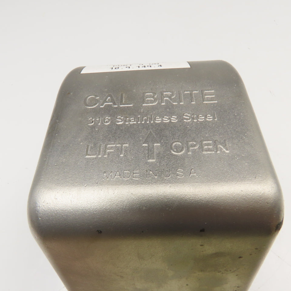Cal Brite Stainless Steel Electrical Receptacle Enclosure Duplex Perma-Cote Box