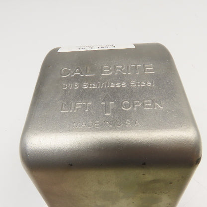 Cal Brite Stainless Steel Electrical Receptacle Enclosure Duplex Perma-Cote Box