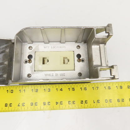 Cal Brite Stainless Steel Electrical Receptacle Enclosure Duplex Perma-Cote Box
