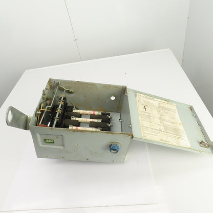 Siemens I-T-E RV461 XL-X 30A Bus Plug Tap Fusible Switch 600VAC 3PH 4W