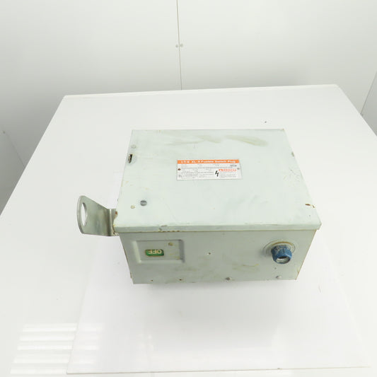Siemens I-T-E RV461 XL-X 30A Bus Plug Tap Fusible Switch 600VAC 3PH 4W