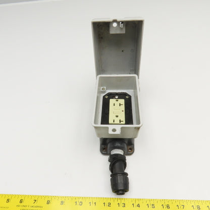 Intermatic Outdoor Electrical Weatherproof Duplex 20A GFCI With Coated Box