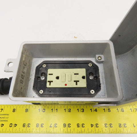 Intermatic Outdoor Electrical Weatherproof Duplex 20A GFCI With Coated Box
