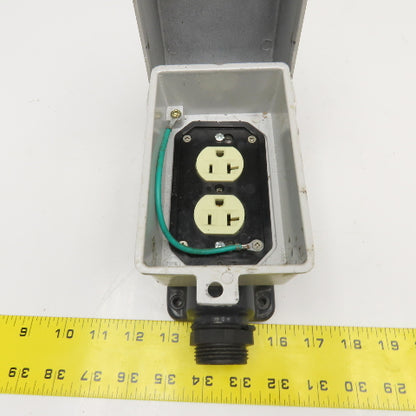 Intermatic Outdoor Electrical Weatherproof Duplex With Coated Box