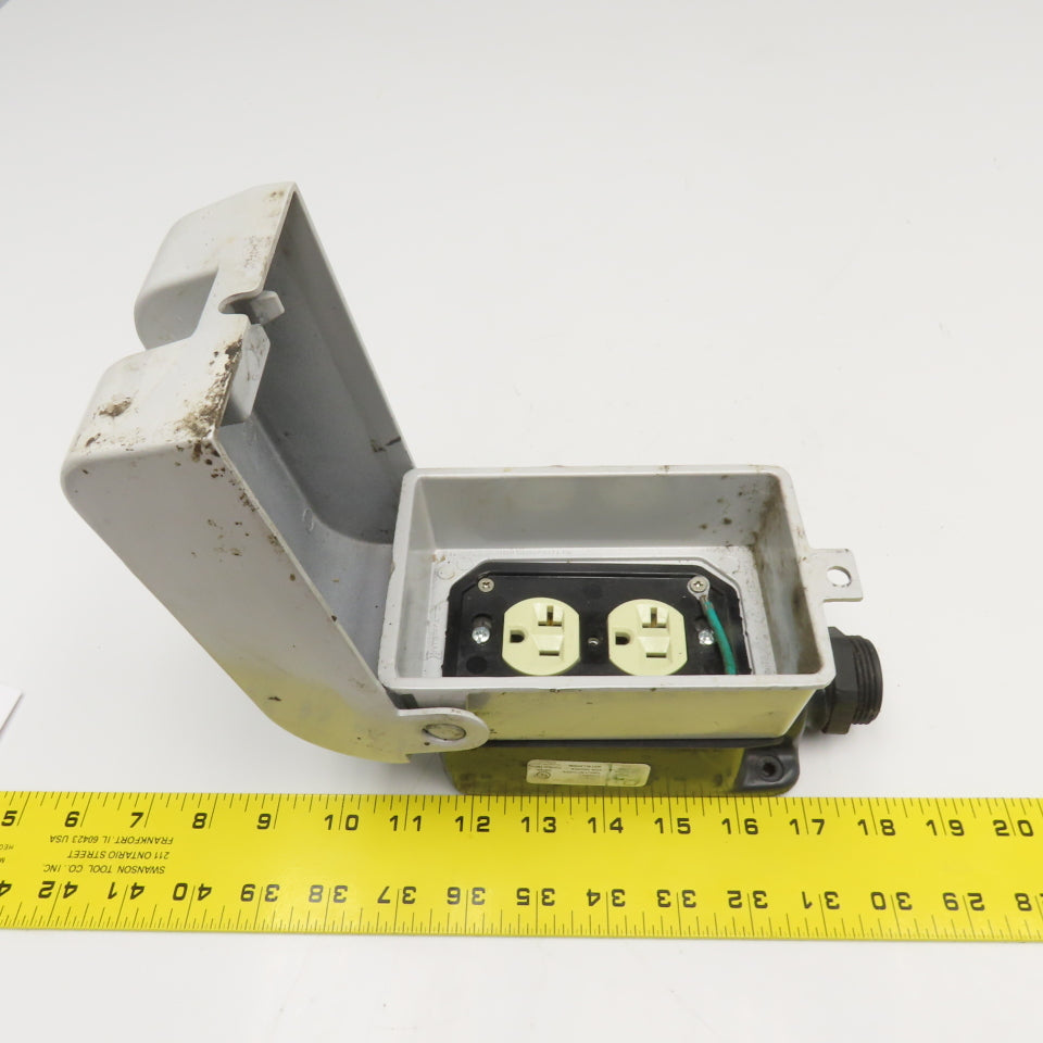Intermatic Outdoor Electrical Weatherproof Duplex With Coated Box