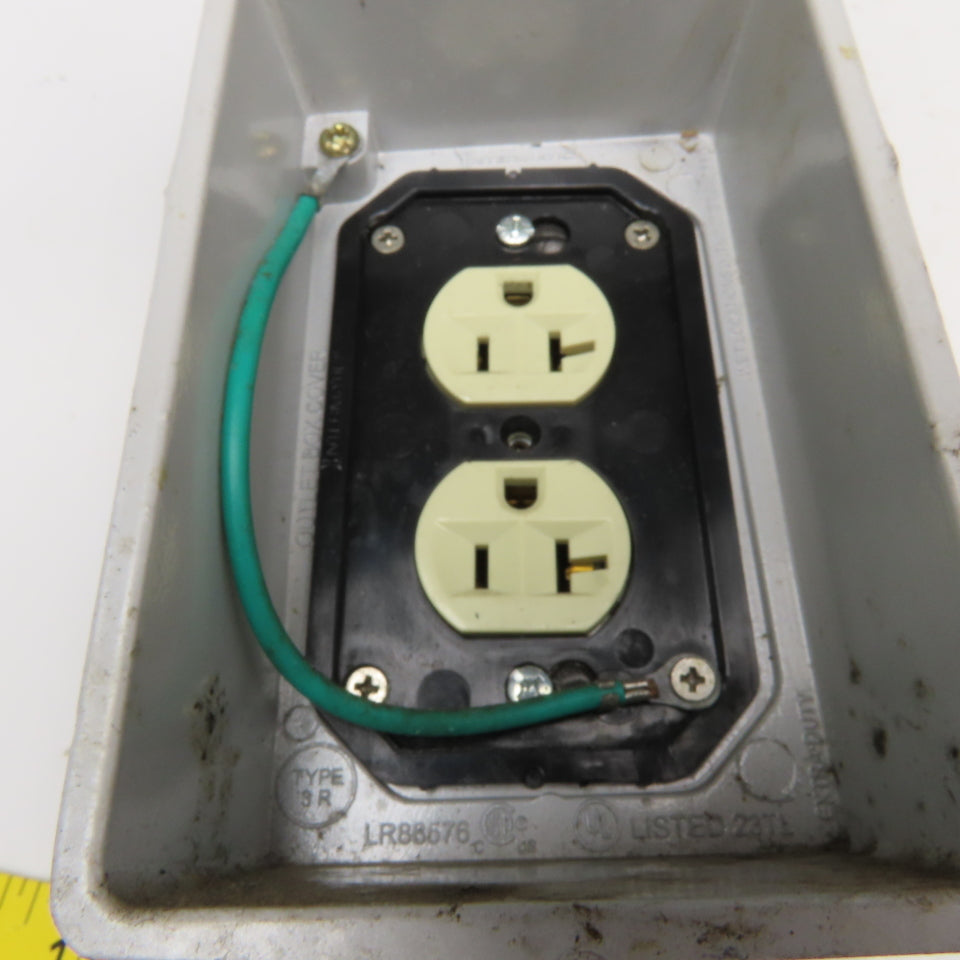Intermatic Outdoor Electrical Weatherproof Duplex With Coated Box
