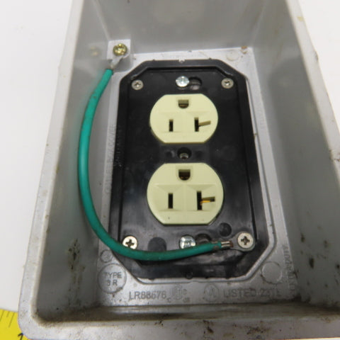 Intermatic Outdoor Electrical Weatherproof Duplex With Coated Box