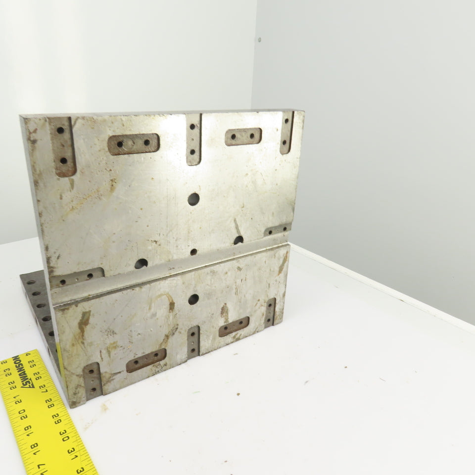 Steel Machined Webb Right Angle Setup Plate 12" H x 12" W 12" L