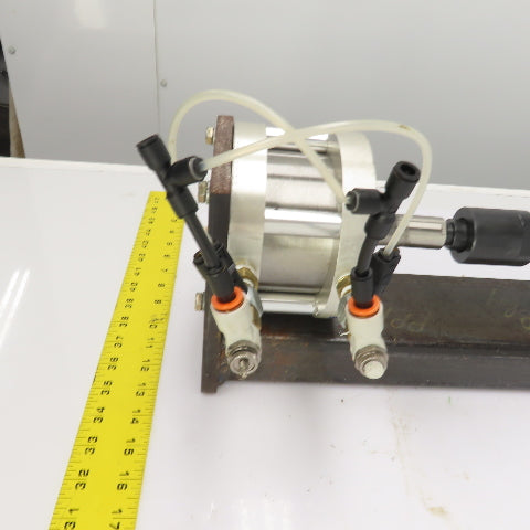 Bimba F0-1252-3REE Stationary Pneumatic Ram Transfer Pump 2" Stroke 4" Bore