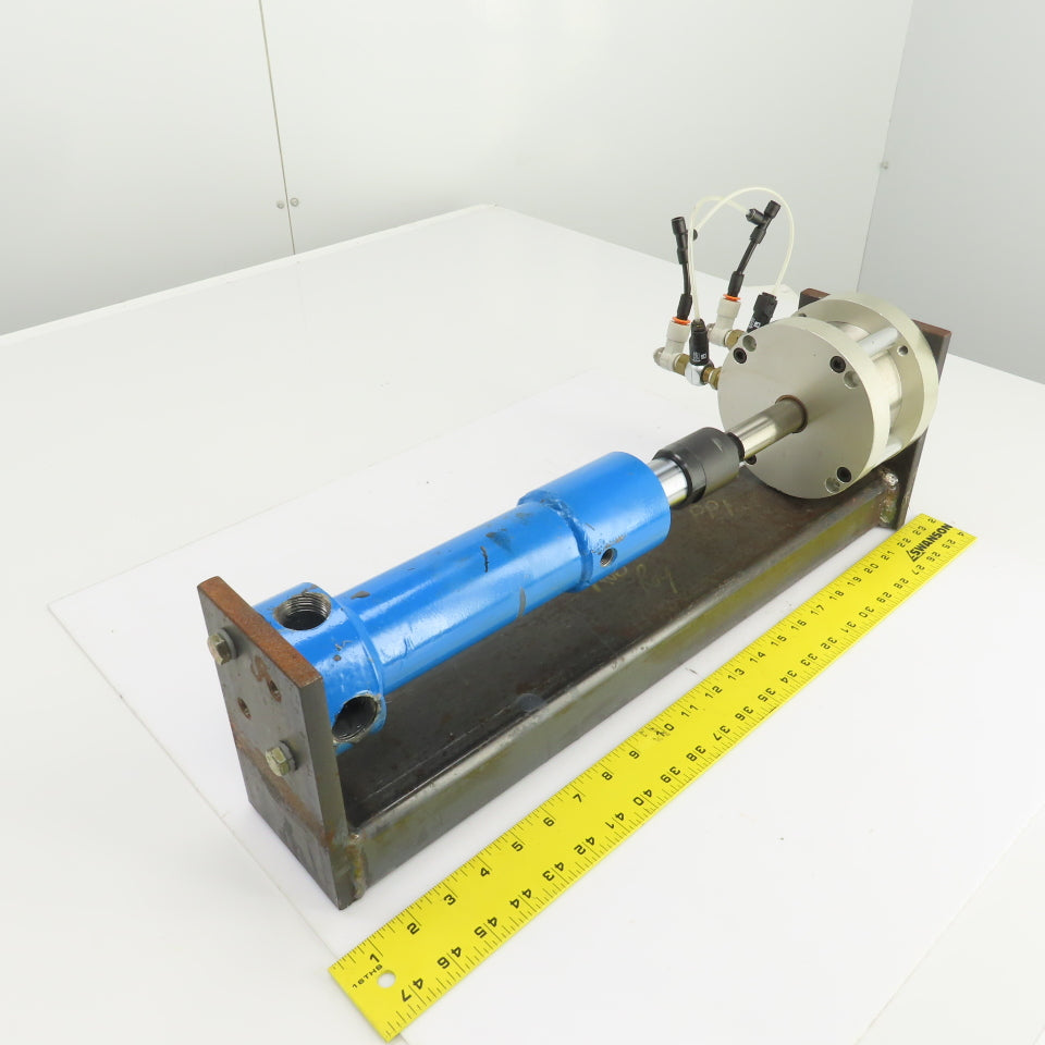 Bimba F0-1252-3REE Stationary Pneumatic Ram Transfer Pump 2" Stroke 4" Bore