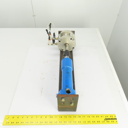 Bimba F0-1252-3REE Stationary Pneumatic Ram Transfer Pump 2" Stroke 4" Bore