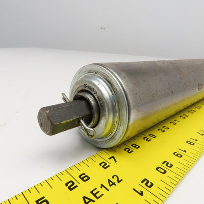 Frantz 2-1/2" OD Gravity Roller Take Up Pulley 18-1/2" Wide 20-3/4" OAL