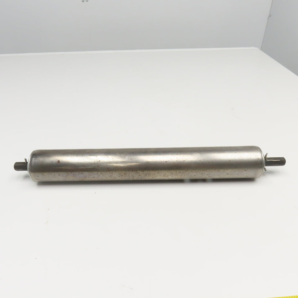 Frantz 2-1/2" OD Gravity Roller Take Up Pulley 18-1/2" Wide 20-3/4" OAL