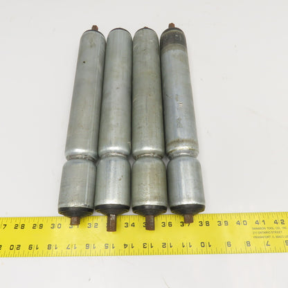 Interroll 1.9" Gravity Single Groove Conveyor Roller 13" BF 14-1/2" OAL Lot Of 4