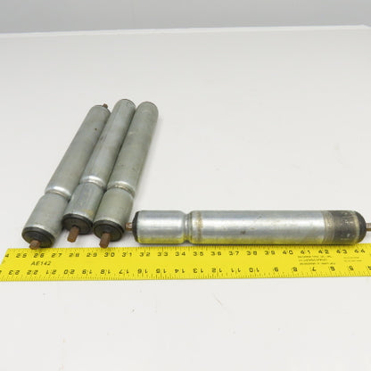Interroll 1.9" Gravity Single Groove Conveyor Roller 13" BF 14-1/2" OAL Lot Of 4