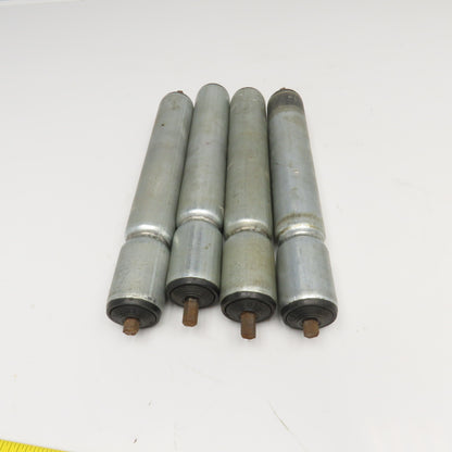 Interroll 1.9" Gravity Single Groove Conveyor Roller 13" BF 14-1/2" OAL Lot Of 4