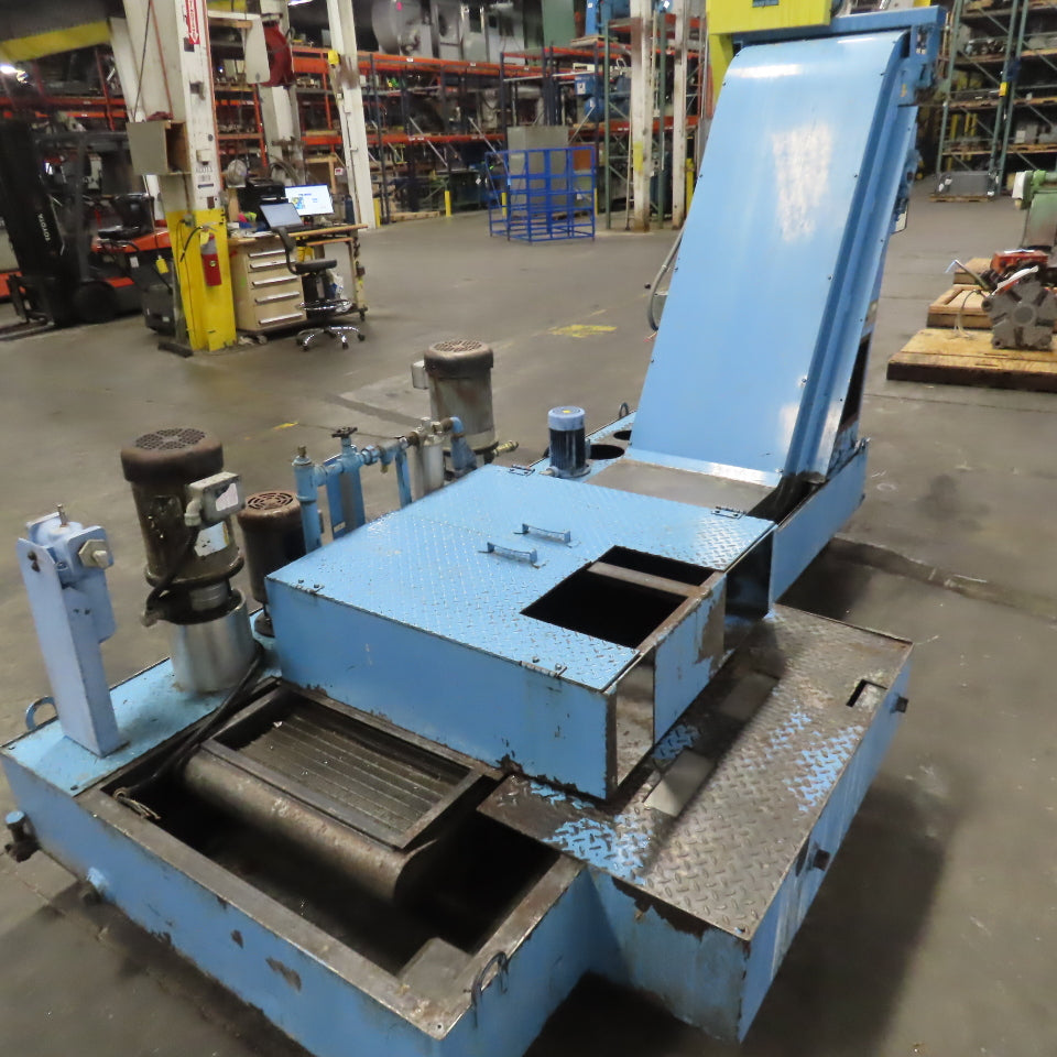 Mayfran ConSep 2000 Incline Chip Conveyor Coolant Filtration 24"W 61-1/2"H 3PH