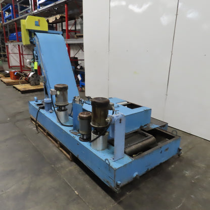 Mayfran ConSep 2000 Incline Chip Conveyor Coolant Filtration 24"W 61-1/2"H 3PH