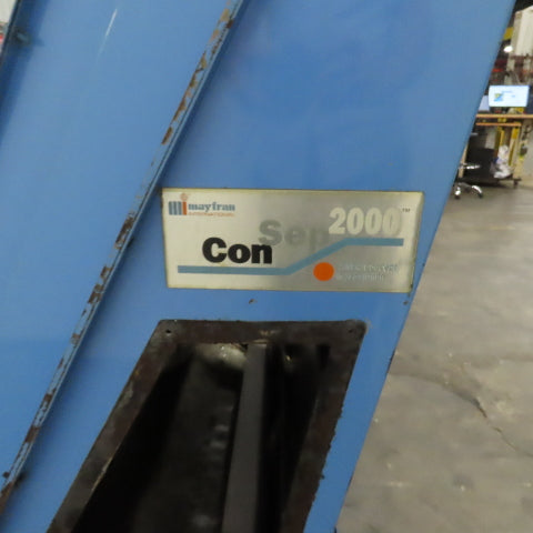 Mayfran ConSep 2000 Incline Chip Conveyor Coolant Filtration 24"W 61-1/2"H 3PH