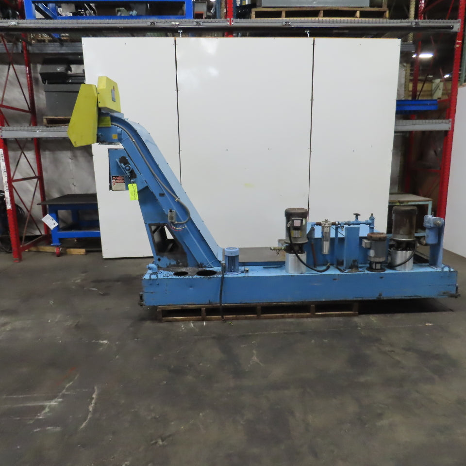 Mayfran ConSep 2000 Incline Chip Conveyor Coolant Filtration 24"W 61-1/2"H 3PH