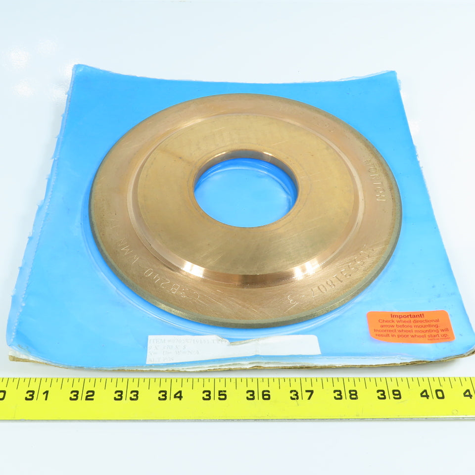 Norton C3B240-WMN-1/8 Diamond Cutting Grinding Wheel 9" x .370" x 3.00"