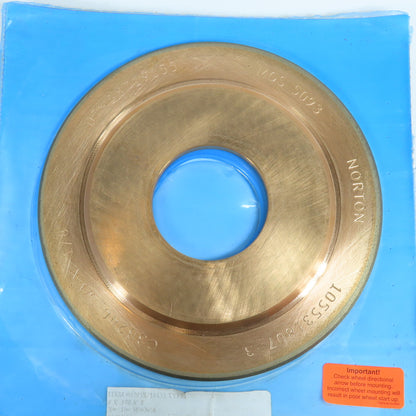 Norton C3B240-WMN-1/8 Diamond Cutting Grinding Wheel 9" x .370" x 3.00"