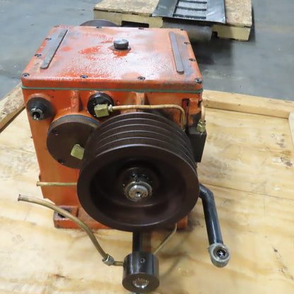 Victor TNS-3H CNC Lathe Belt Driven 8&5 Groove Spindle Gearbox 8-5/8" OD Pulley