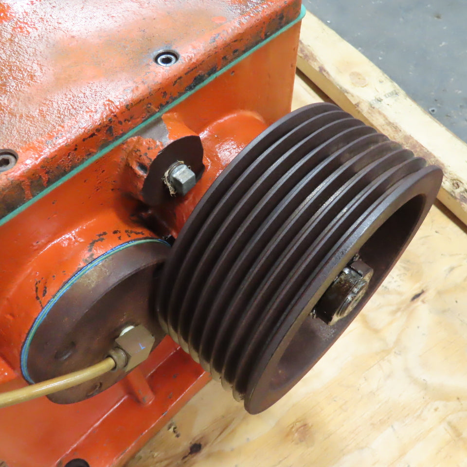 Victor TNS-3H CNC Lathe Belt Driven 8&5 Groove Spindle Gearbox 8-5/8" OD Pulley