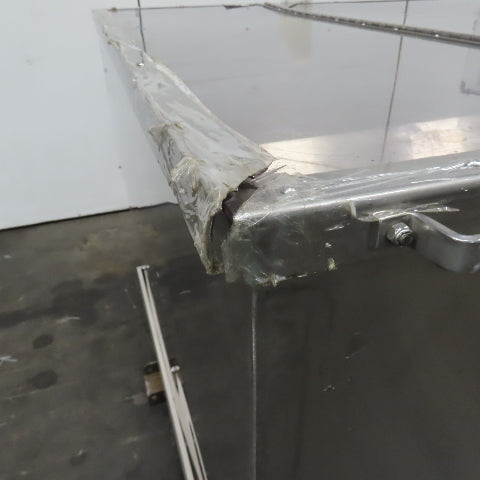 Stainless Steel  Incline Hopper Conveyor 53"H Disc 35.5" Belt 32FPM 220V 3PH