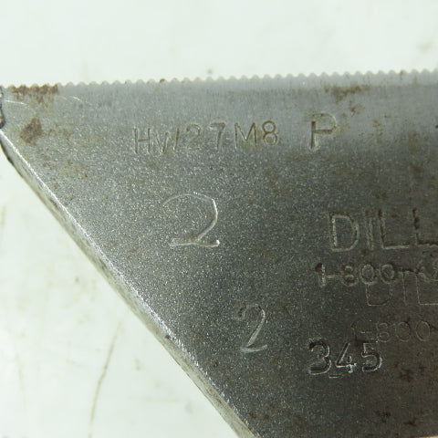 Dillon HW27M8P Soft Lathe Chuck Jaw 1-1/2" x 3-3/8" x 1-7/8" Serrated Lot of 3