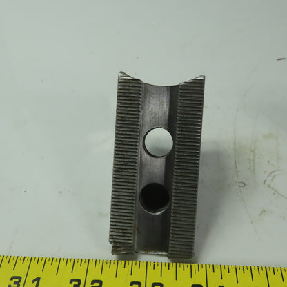 Dillon HW27M8P Soft Lathe Chuck Jaw 1-1/2" x 3-3/8" x 1-7/8" Serrated Lot of 3