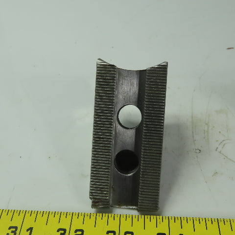 Dillon HW27M8P Soft Lathe Chuck Jaw 1-1/2" x 3-3/8" x 1-7/8" Serrated Lot of 3