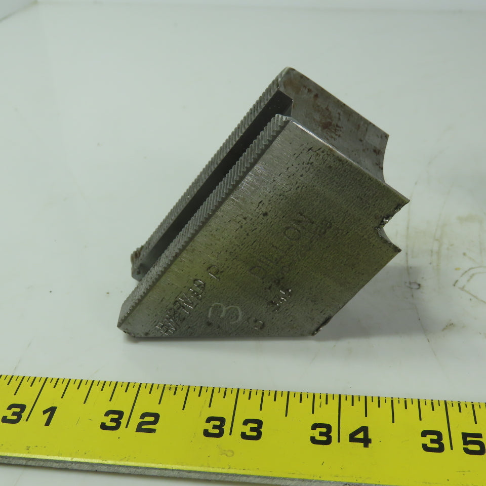 Dillon HW27M8P Soft Lathe Chuck Jaw 1-1/2" x 3-3/8" x 1-7/8" Serrated Lot of 3