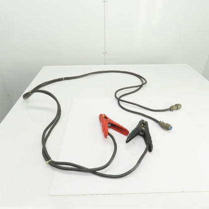 Quick Connect Alligator Clamps W/Twin 9' Lead 4 Conductors & Amphenol AN-3057-8