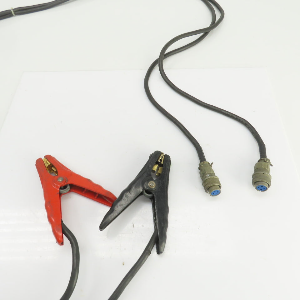 Quick Connect Alligator Clamps W/Twin 9' Lead 4 Conductors & Amphenol AN-3057-8