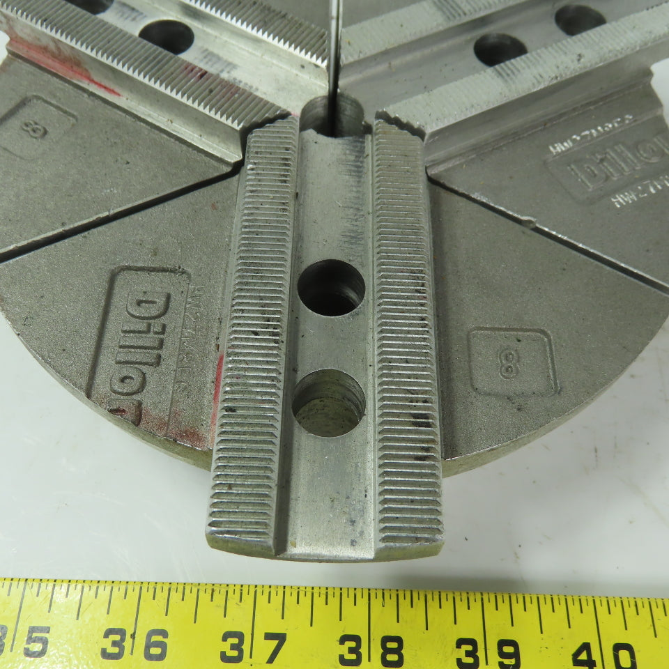 Dillion HW27M8P6 Aluminum Serrated 7" Round Lathe Chuck Jaws 3pc Set