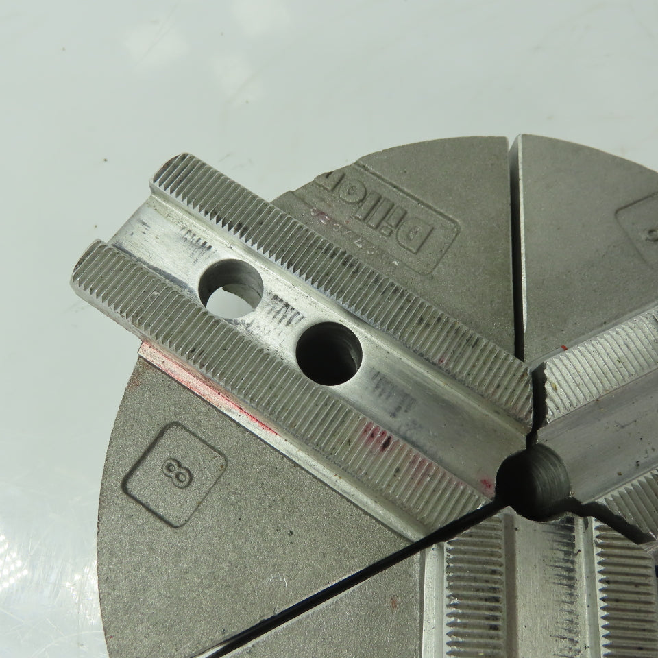 Dillion HW27M8P6 Aluminum Serrated 7" Round Lathe Chuck Jaws 3pc Set