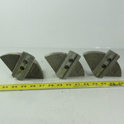 Dillion HW27M8P6 Aluminum Serrated 7" Round Lathe Chuck Jaws 3pc Set