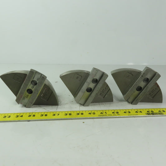 Dillion HW27M8P6 Aluminum Serrated 7" Round Lathe Chuck Jaws 3pc Set