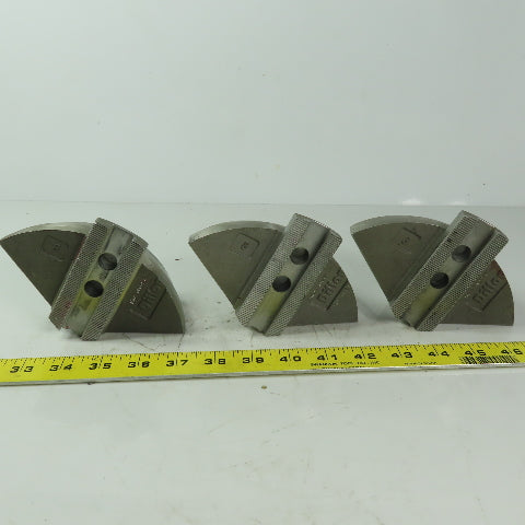 Dillion HW27M8P6 Aluminum Serrated 7" Round Lathe Chuck Jaws 3pc Set