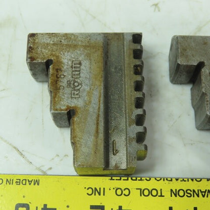 Rohm 5787 Step Jaws for Scroll Chuck 3-Jaw 3/4" Wide  3 Piece Set