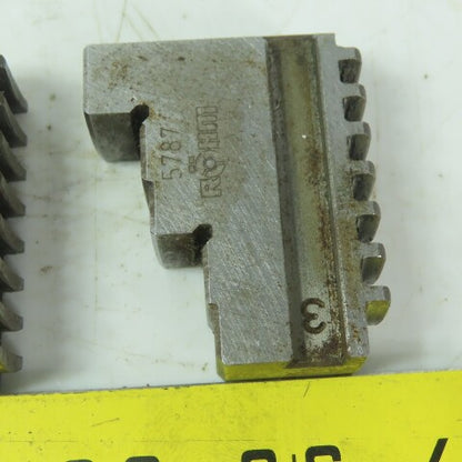Rohm 5787 Step Jaws for Scroll Chuck 3-Jaw 3/4" Wide  3 Piece Set
