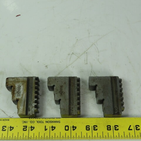Rohm 5787 Step Jaws for Scroll Chuck 3-Jaw 3/4" Wide  3 Piece Set