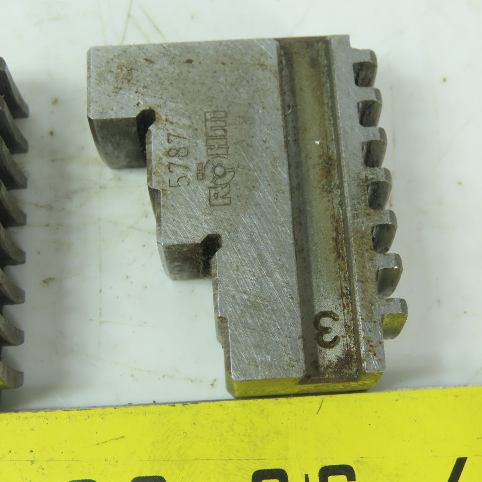Rohm 5787 Step Jaws for Scroll Chuck 3-Jaw 3/4" Wide  3 Piece Set