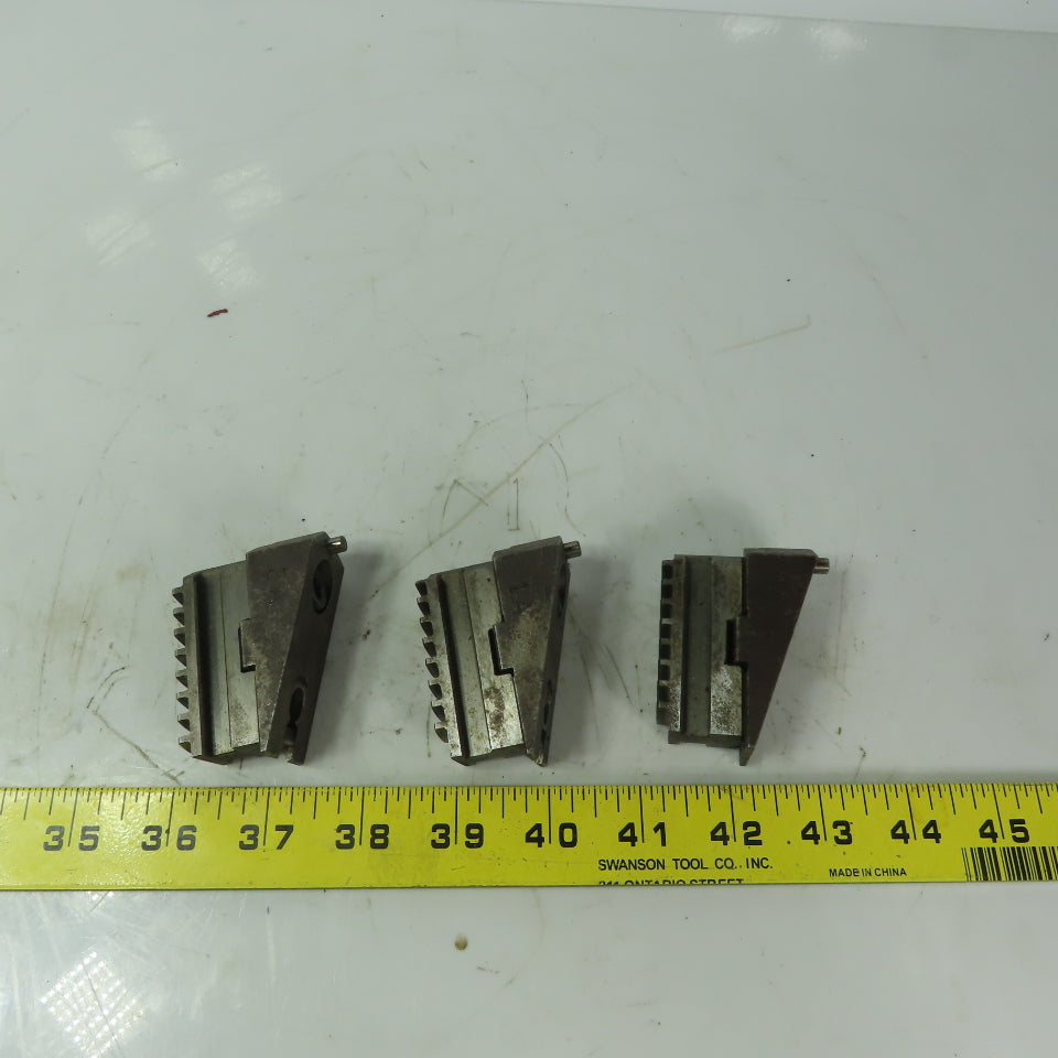 Rohm Wedged Jaws for Scroll Chuck 3-Jaw 3/4" Wide  3 Piece Set
