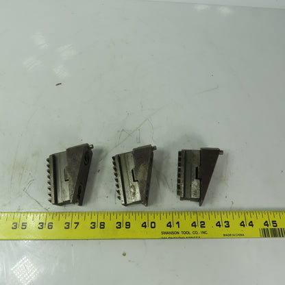 Rohm Wedged Jaws for Scroll Chuck 3-Jaw 3/4" Wide  3 Piece Set
