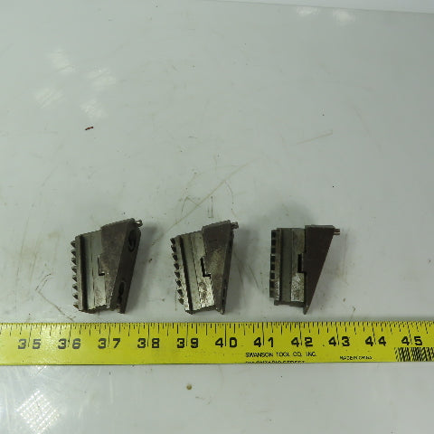 Rohm Wedged Jaws for Scroll Chuck 3-Jaw 3/4" Wide  3 Piece Set