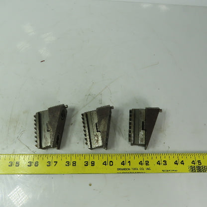 Rohm Wedged Jaws for Scroll Chuck 3-Jaw 3/4" Wide  3 Piece Set